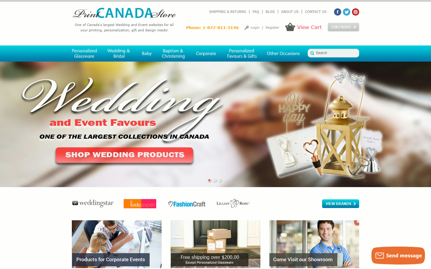 Print Canada’s live storefront — still the original Drupal site, because the Shopify rebuild has not gone live yet.